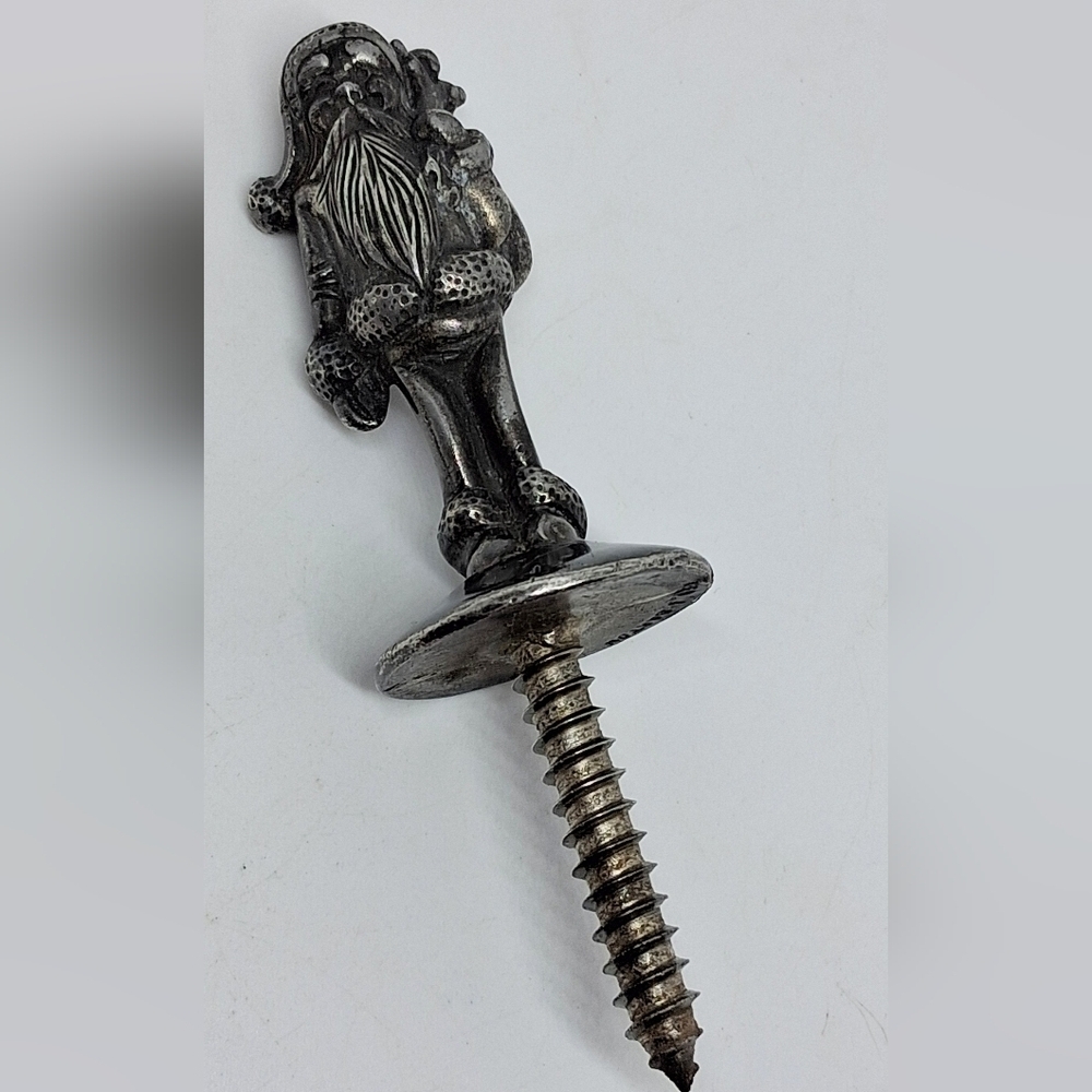 * Vintage Reed Barton Pewter Santa Claus Bottle Stopper Christmas
